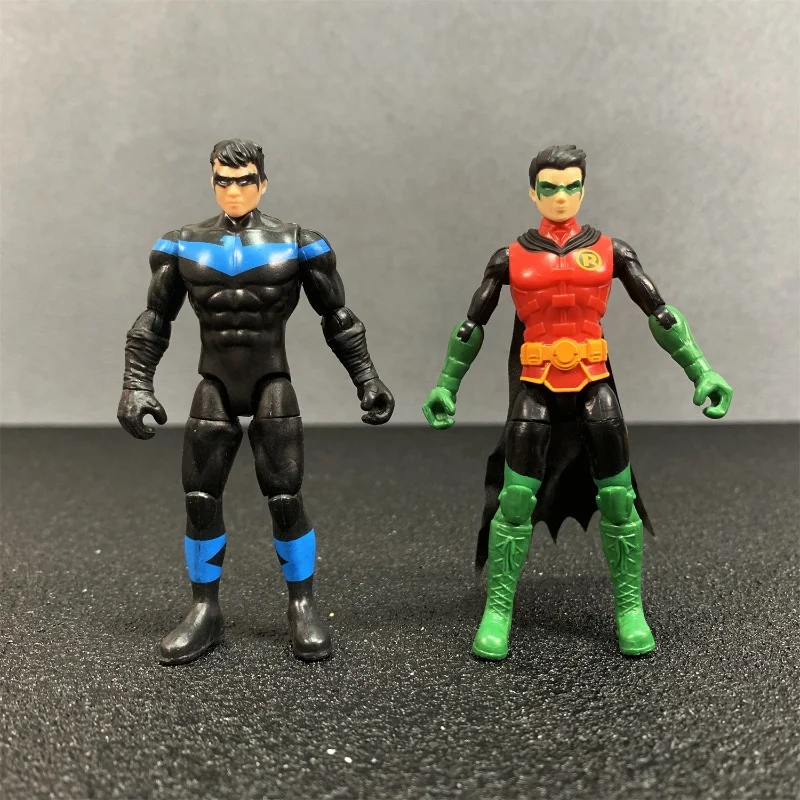 العدالة الدوري باتمان عمل الشكل روبن نايتوينج المجموعة الأصلية البلاستيكية نموذج المنقولة المشتركة الذكور الجسم لعبة الصبي هدية ديكور