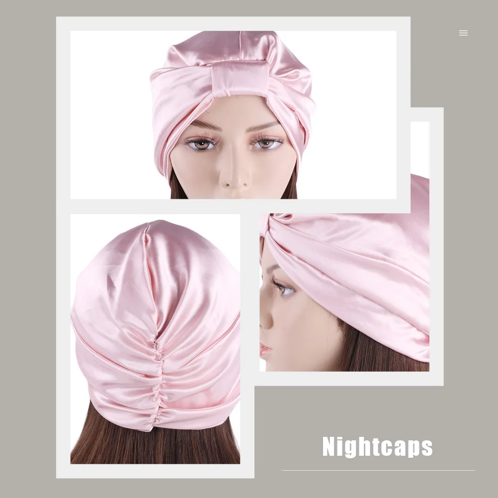 

2Pcs Satin for Women Long Hair Hair Care Bonnets Large Sleeping Hats Beauty Satin Sleep Caps for Braids Weaves and