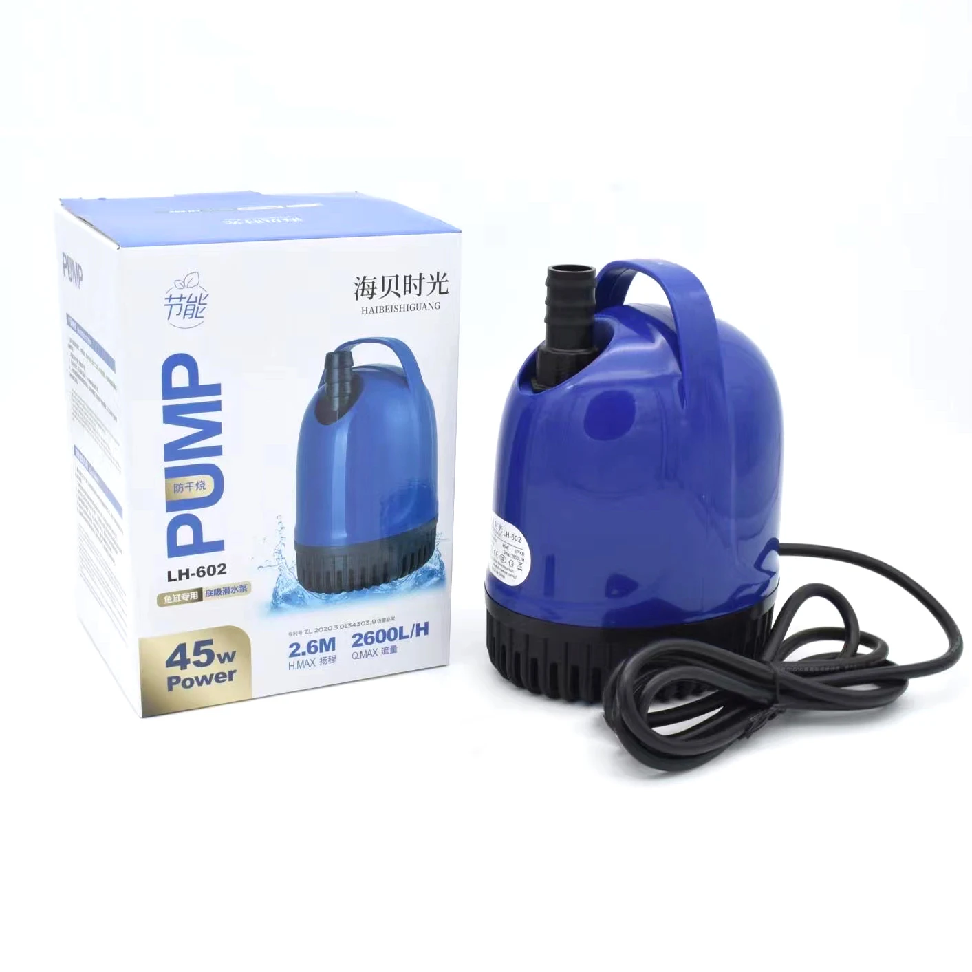 18/25/45/60/85/105W 1300-5000L/H Submersible Water Pump 220V Aquarium Fish Pond Tank Spout Marin Temperature Control Clean