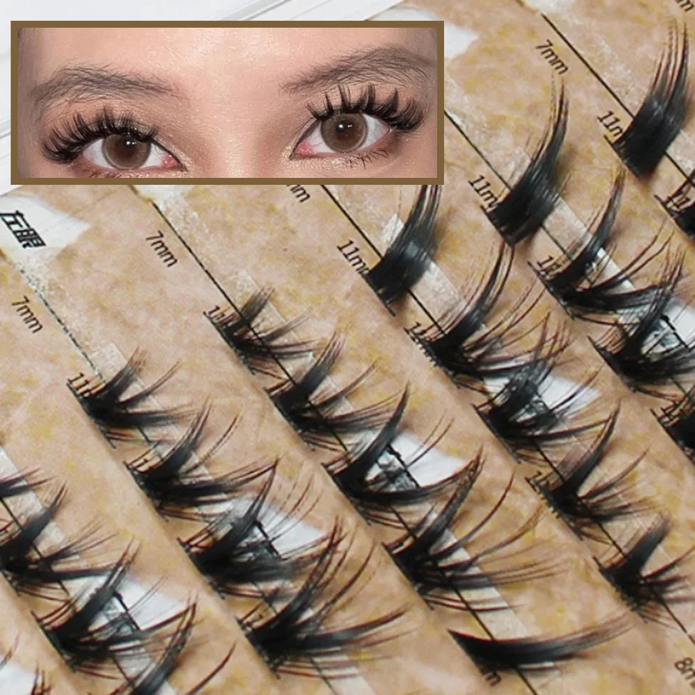 

Fox Series Slanted Flying False Eyelashes Advanced Mixed Blood Natural Curled Fake Eyelash Cool Hot Girls Eye Makeup Wholesale