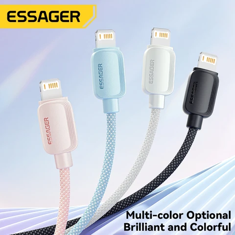 Кабель Essager USB Type C для iPhone и iPad, быстрое зарядное устройство 20W — внешний вид товара