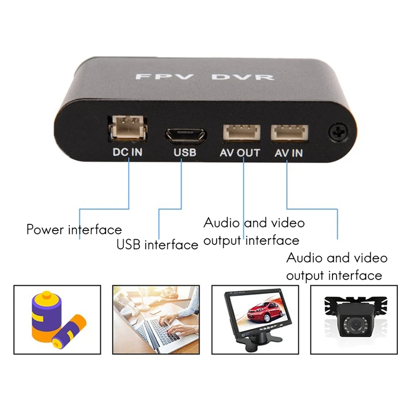 Mini DVR Micro AV HD FPV DVR  AV Recorder 1280x720 CCTV Mini Video Recorder ANALOG Camera Super Micro SD DVR support 32G TF Card