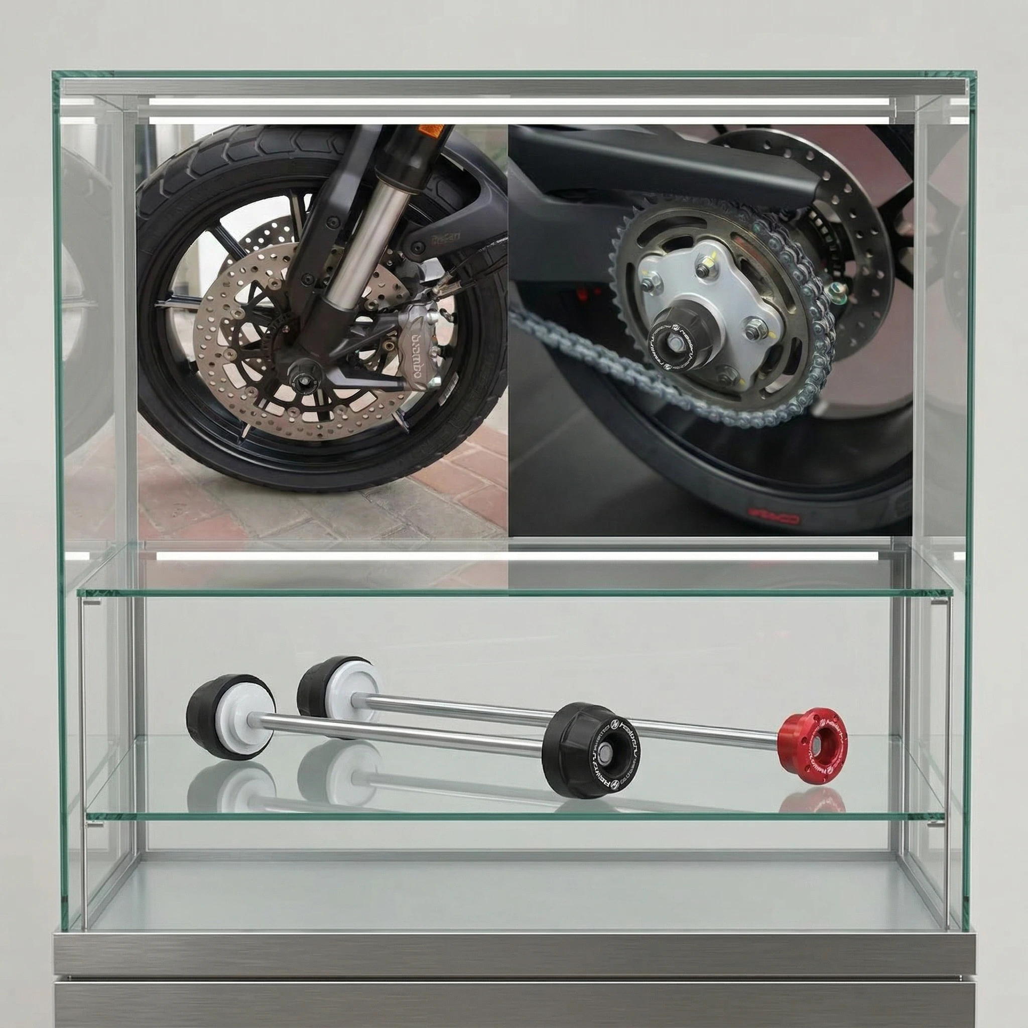 

for DUCATI Hyperstrada / Hypermotard 796 821 939 950 1100 Motorcycle Spindle Protection Cover Set