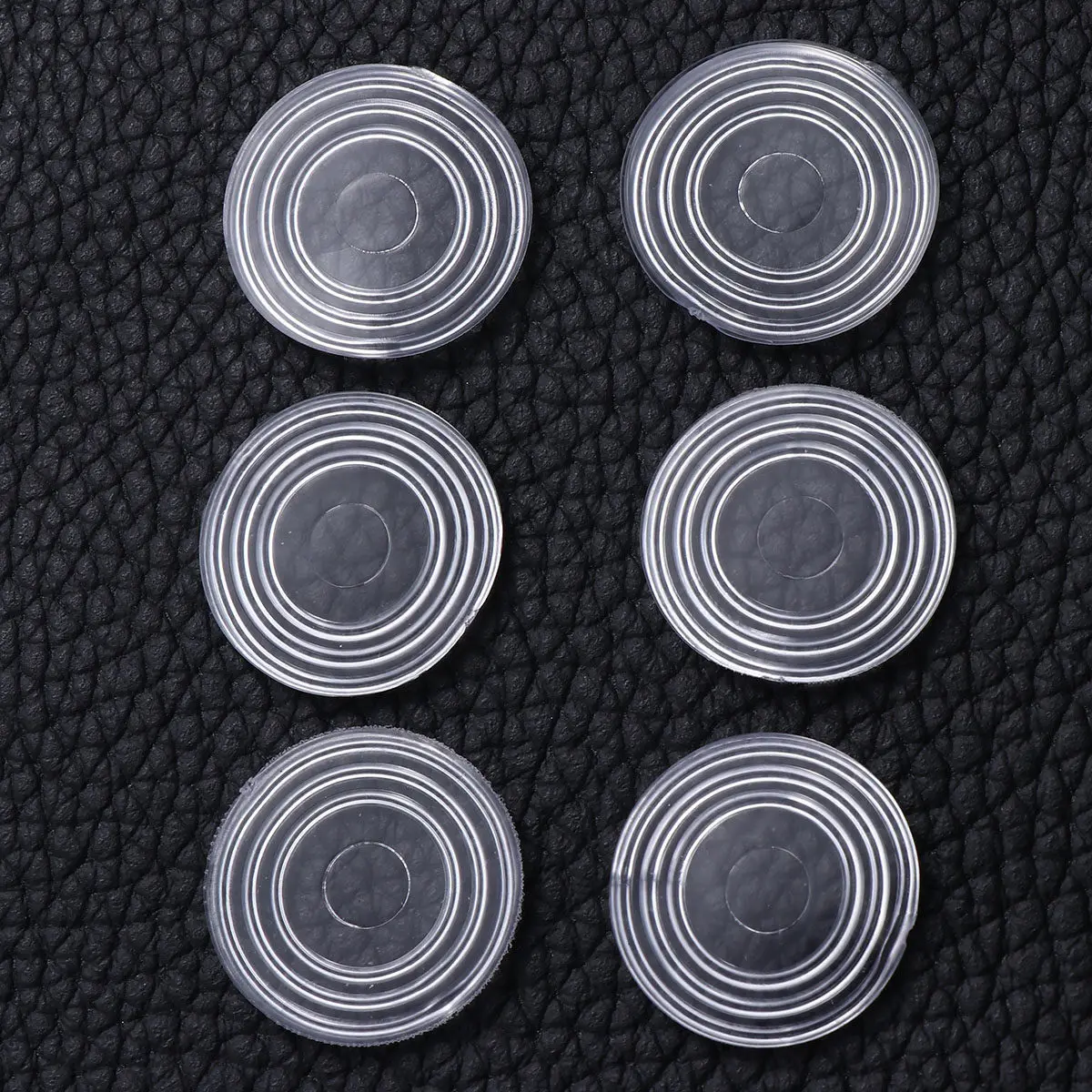 18Pcs Transparent Round Glass Table Pads Rubber Furniture Bumpers Soft Non-Slip Grip Pads for Cabinets Drawers Walls Noise