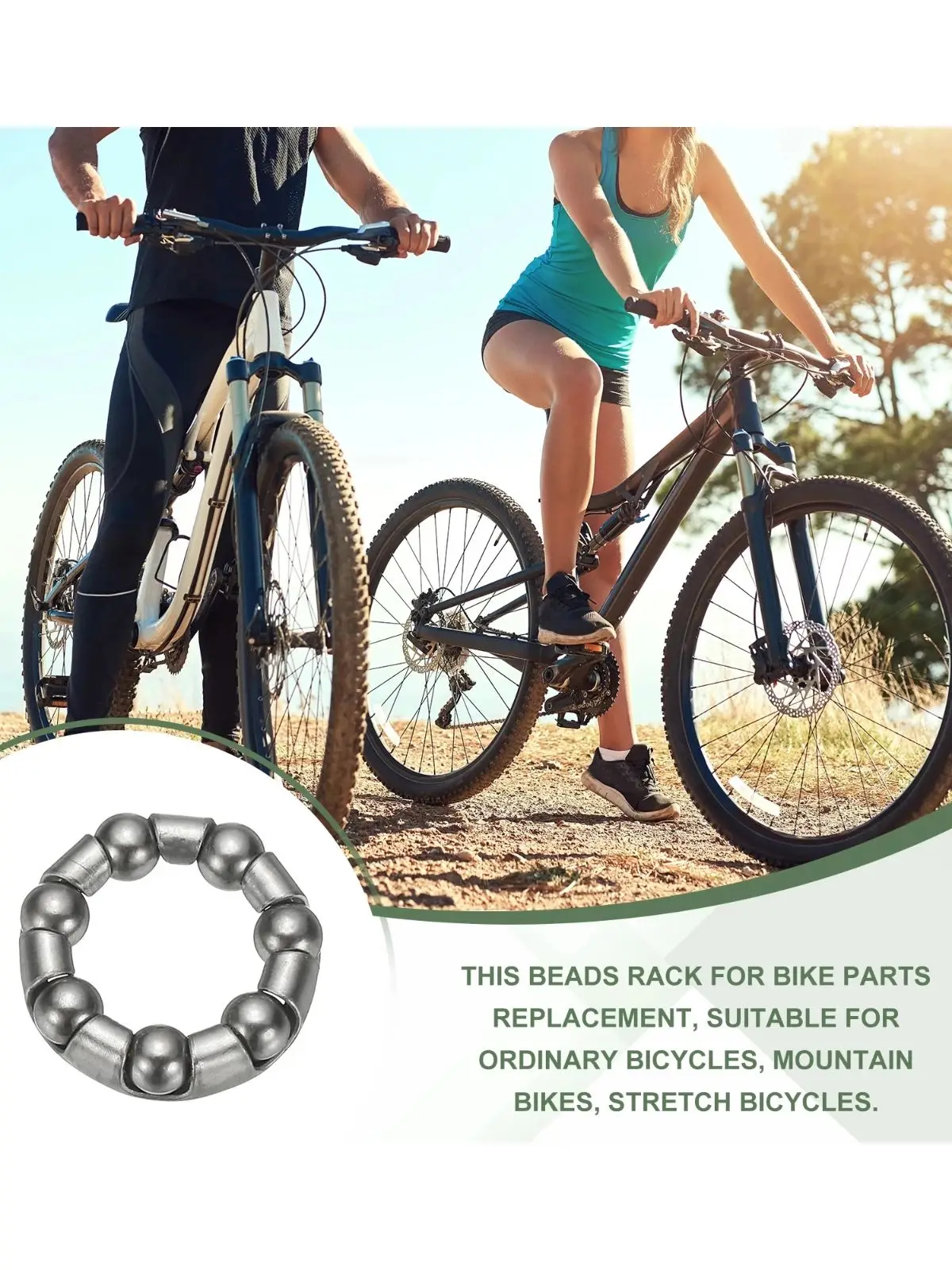 AliExpress NONE 6pcs Bike Ball Crank Bearing Stainless Steel Bicycle Bearings Replacement Bike Parts Repair Accessories for Bike Front Rear