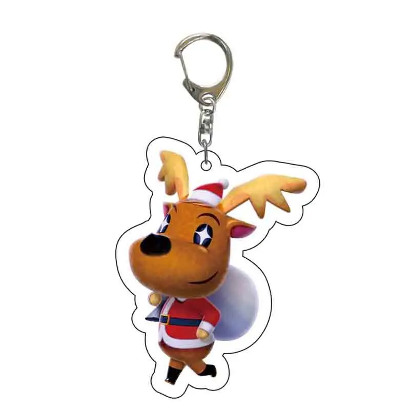 Anime Animal Crossing: New Horizons Acrylic Keychain Cartoon Character Pendant, Suitable for Bag and Keys gift Perfect Gift Fans