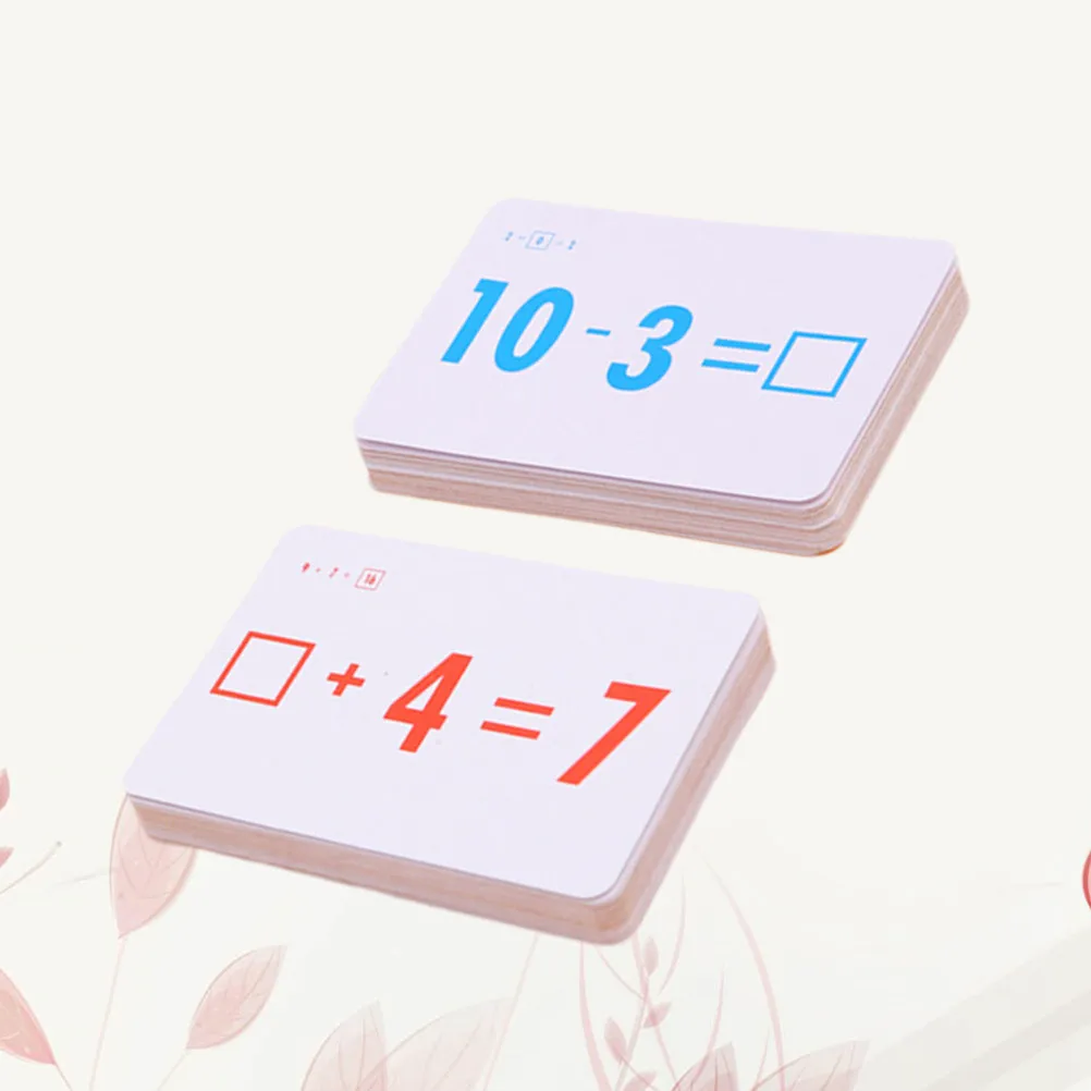 

54Pcs Spanish Arithmetic Flash Cards for Children Number Recognition Counting Practice Addition Subtraction Colorful Educational