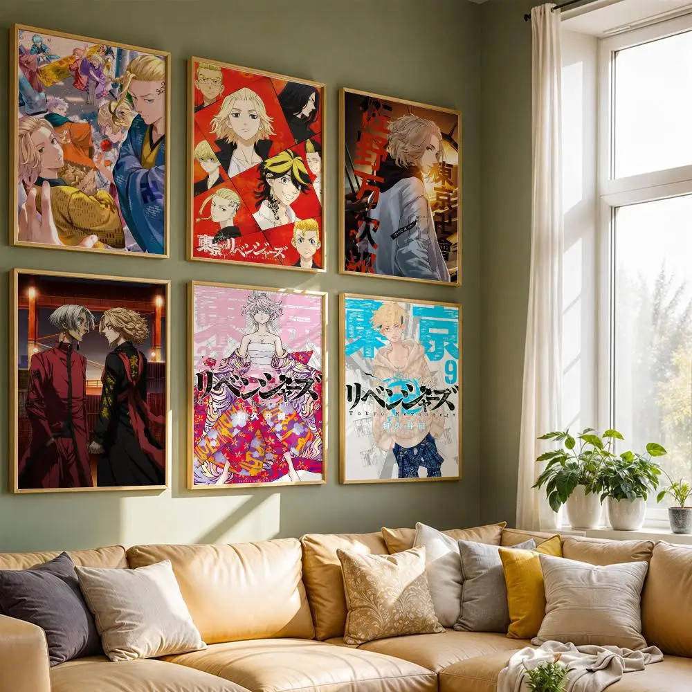 Anime T-Tokyo RevengerS Mikey Poster HD Self Adhesive Waterproof Wall Art Ideal for Home Office Dorm Bedroom Great Gift