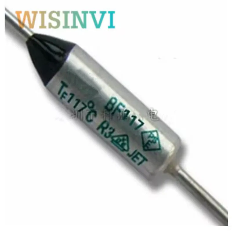 10pcs Thermal Fuse BF 117C 117 Celsius Degree 10A 16A 250V 10A B171 16A BF117X Cutoff TF Pellet