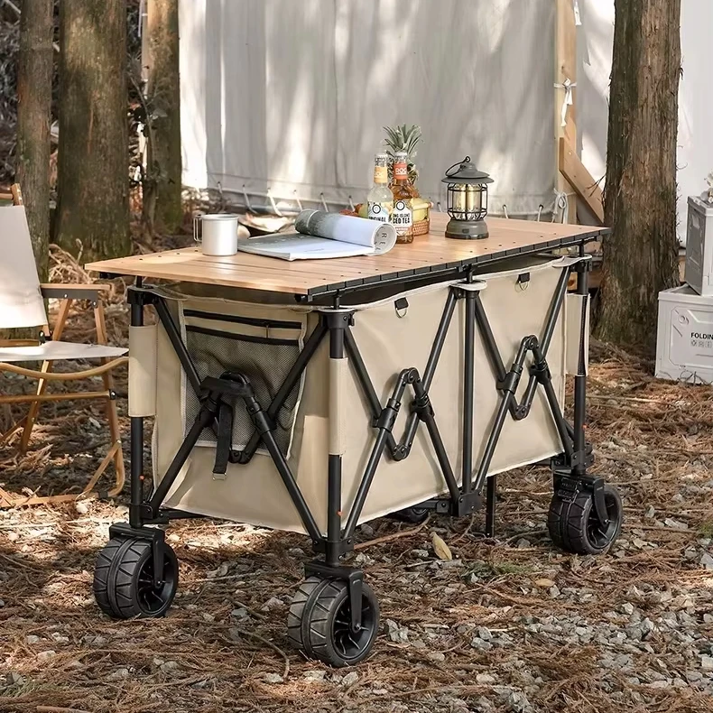 

260L Large capacity Folding Wagon Cart collapsible Camping Folding Wagon Cart