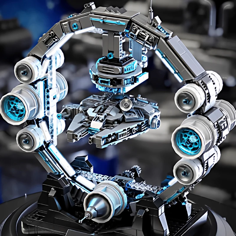 ديزني فالكون سفينة الفضاء MOC الطوب نموذج حرب النجوم المركبة الفضائية ألعاب مكعبات البناء لتقوم بها بنفسك الصبي الكبار هدايا عيد الميلاد غرفة زخرفة جديد