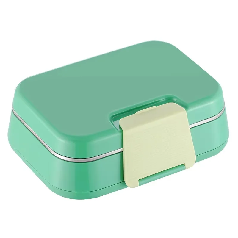 

Multi-color buckle stainless steel bento box lunch box