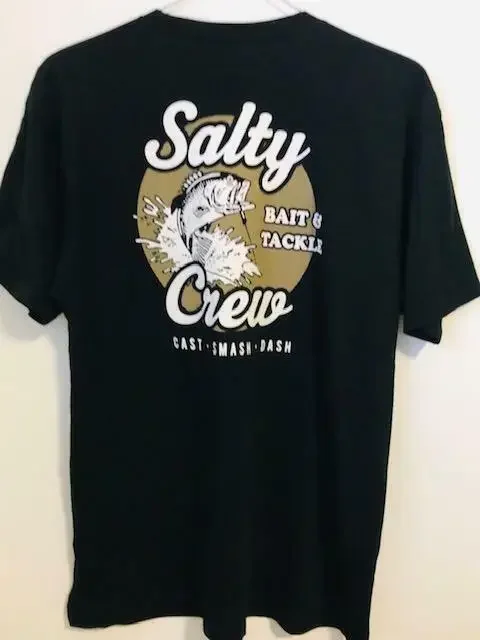 SALTY CREW BAIT & TACKLE MEN BL PREMIUM T Shirt Lg Code:18-86 Fish Sail Dive NWT