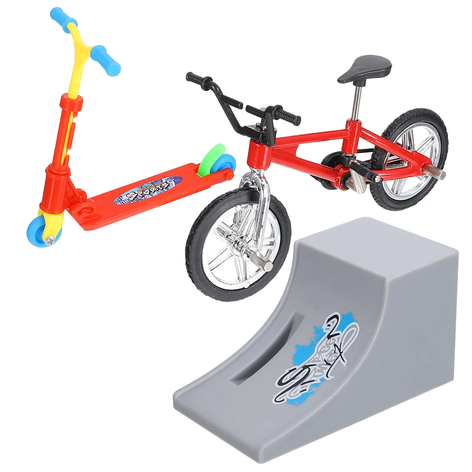 Finger Bike Pliable Sports Skateboard Park Jouets pour enfants, Jeu de bureau de loisirs, Pc de compagnie