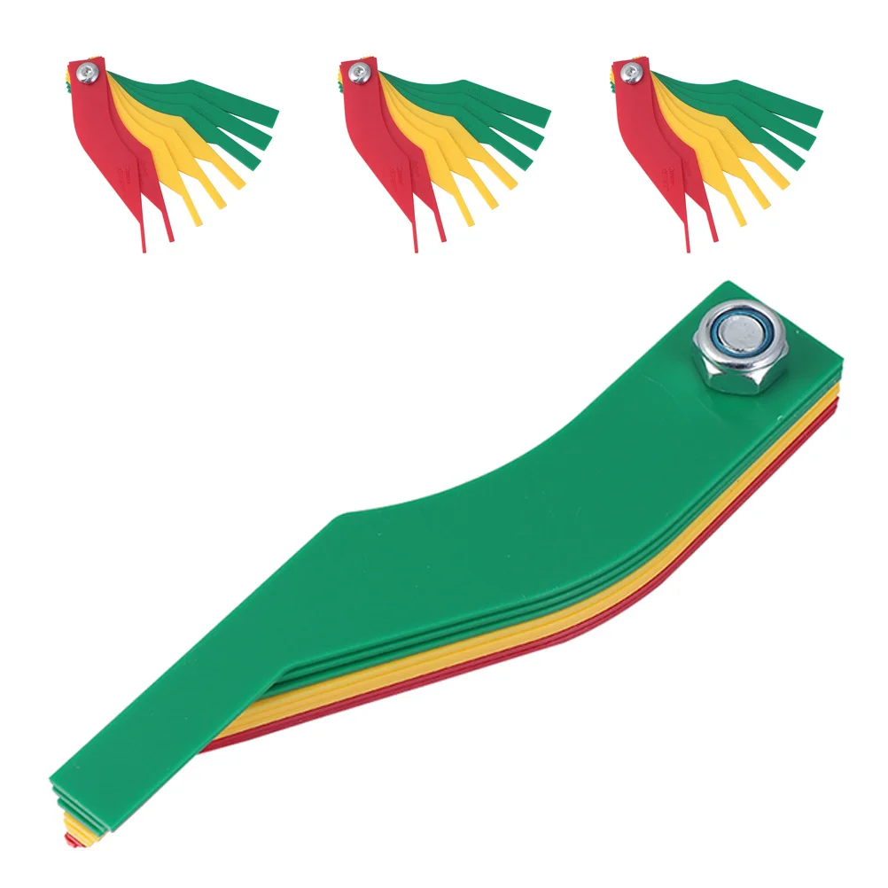 

4pcs Brake Pad Thickness Gauge Wear Measurement Tool For Car Maintenance Plastic Brake Lining Measuring Instrument Compatible