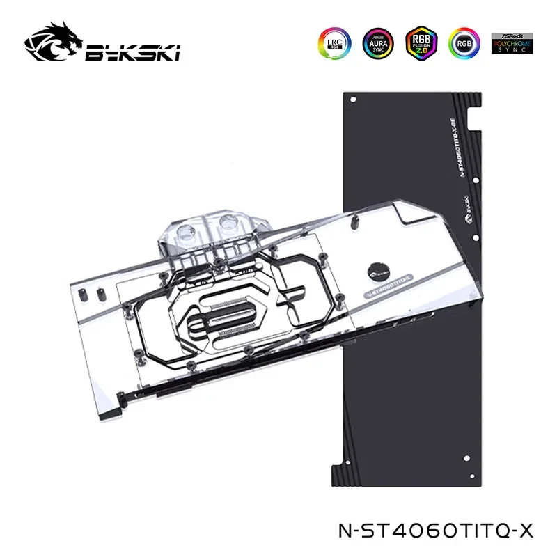 

Bykski GPU Water Cooling Block For ZOTAC GeForce RTX4060Ti Apocalypse OC, Video Card Liquid Cooler with Backplate,N-ST4060TITQ-X