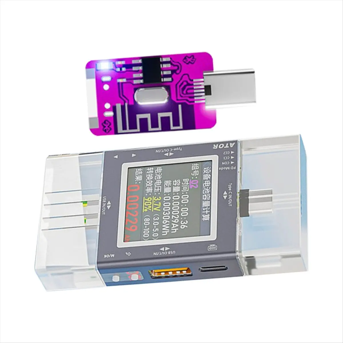 【DT56】USB/Type-C Tester Multi-Function Digital Display Voltage Current Monitor Power Meter PD3.0 Fast Charge with BT Module
