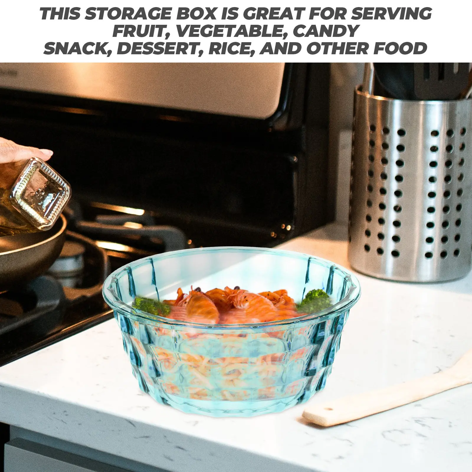 

Набор из 3 герметичных контейнеров для хранения продуктов: для фруктов, овощей, закусок, салатов, органайзер для кухни