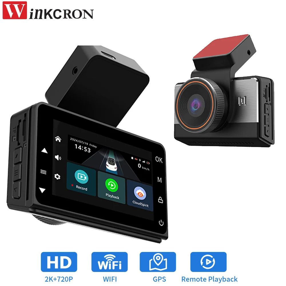 3.0 Inch Car Taxi DVR Dash Recorder 4G High-Definition Night Vision Dual Recording Wireless 24-hour Remote Monitoring Locator