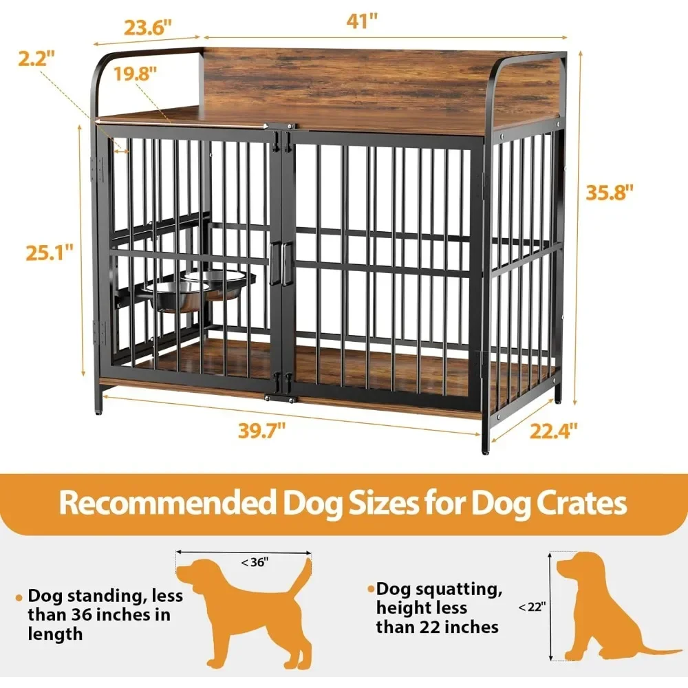 Little Houses for Dogs Modern Decorative Dog Cage End Table Campaign House Large Dog Crate Furniture Crates-f- Houses & Pens Pet