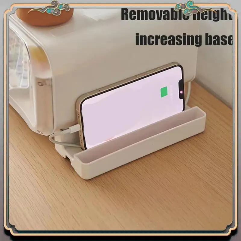 Durable Desktop Storage Rack Computer Height Increasing Stand Withdrawer Anddisplay Minifigures Computer Desktop Stand Withlight