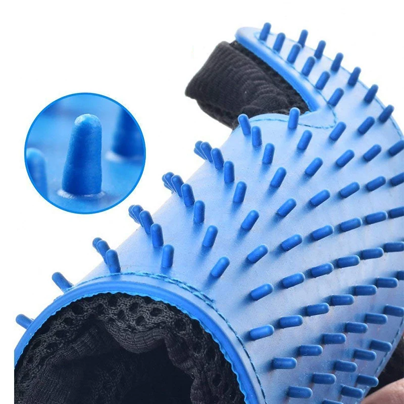 Pet Grooming Glove Efficient Hair Remover Massage shower gloves Mitt Cat Accessories dog Glove for Dogs Cats Pet Products