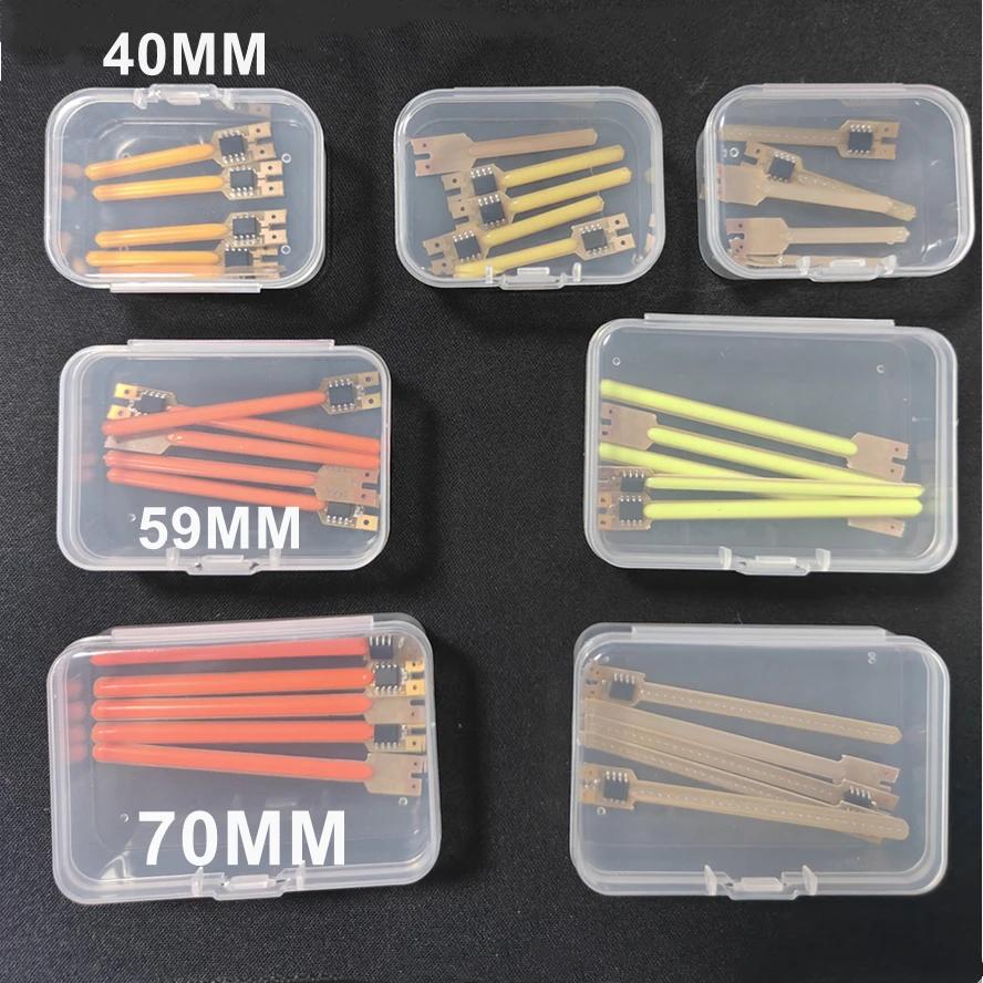 5PCS/Box 5 Modes LED Meteor Shower Flowing Water Lamp DC 3V LED COB Filament Diodes Parts Incandescent Light Accessories 40/59MM