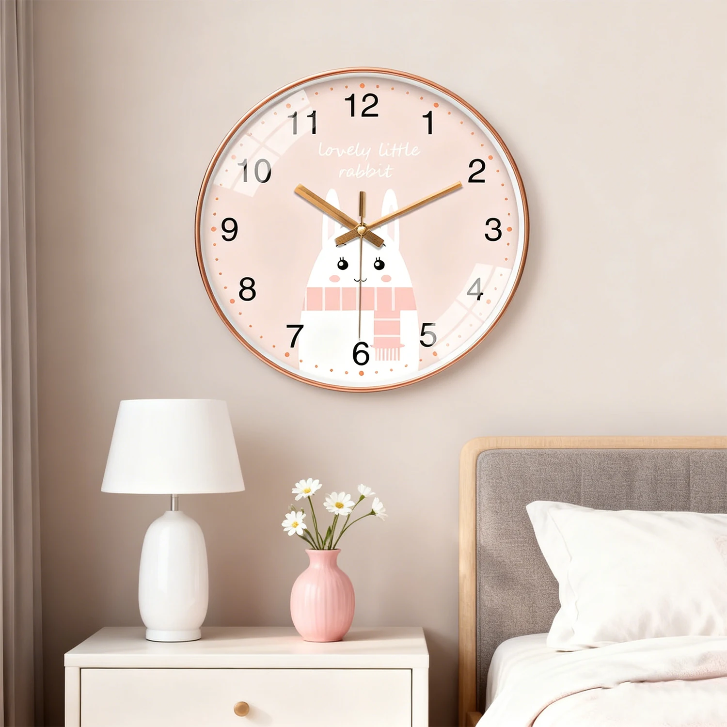 Cartoon-Wanduhr, niedliches Tier-Design, geräuschloses Quarzwerk, Kinder-Studienräume, Schlafzimmer, Innendekoration, 8, 10, 12 Zoll