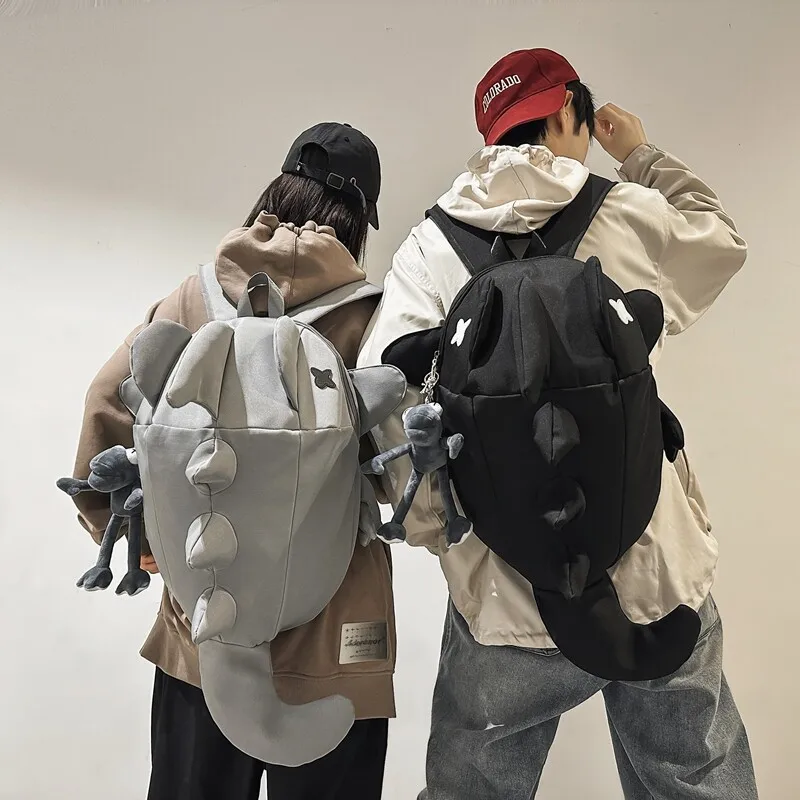 3d Shark Shaped Cute Cartoon Cycling Backpack Suitable For Both Men And Women, Suitable For Travel, School, Daily Commuting