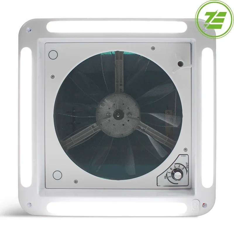

14" Caravan RV Roof Skylight RV Vent Manual Control 3 Speed Camper 12V High Air Volume Electric RV Roof Vent Fan