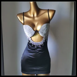 2025 newest fashionswimwear bar bikinidiamond bikini crystal bar bikini skirt handmade diamond skirt bar bikini crystal skirt