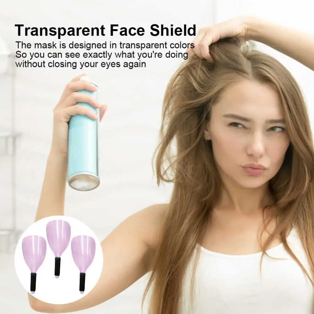 Portable Reusable Hairspray Shield Lightweight Transparent Barber Salon Shield Easy Clean Makeup Protector Hairdressing