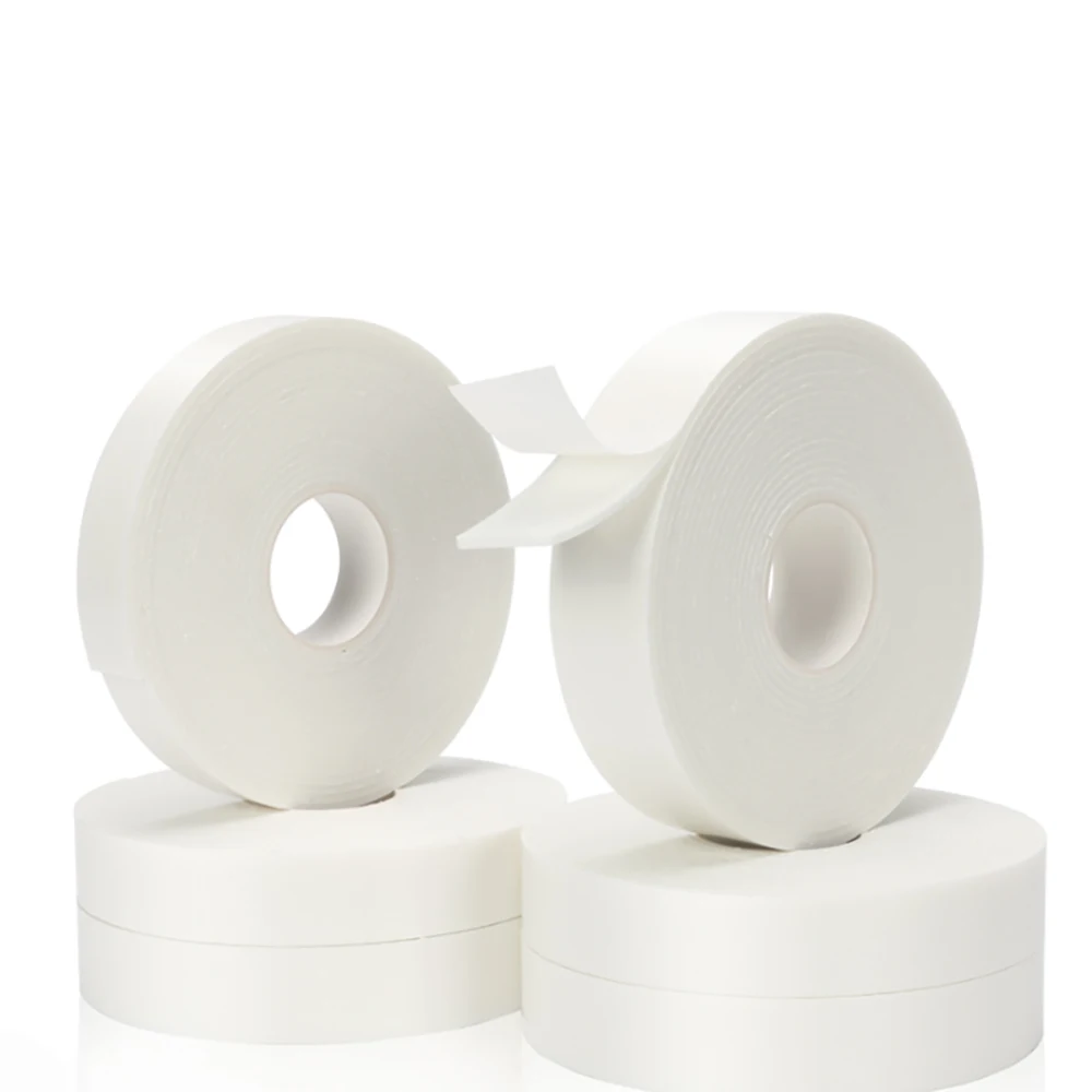 

2-8 Rolls 20 Meter White Sponge Double-Sided Adhesive Self-Adhesive Door Window Sealing Strip Soundproof Dustproof Sealing Strip