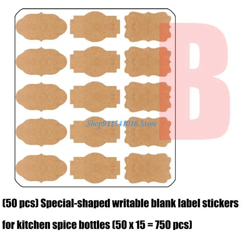 Gift Tages Sticker Name Label Sticker Fancy Krafts Label Sticker for Presents Cosmetic Decors Jar Container