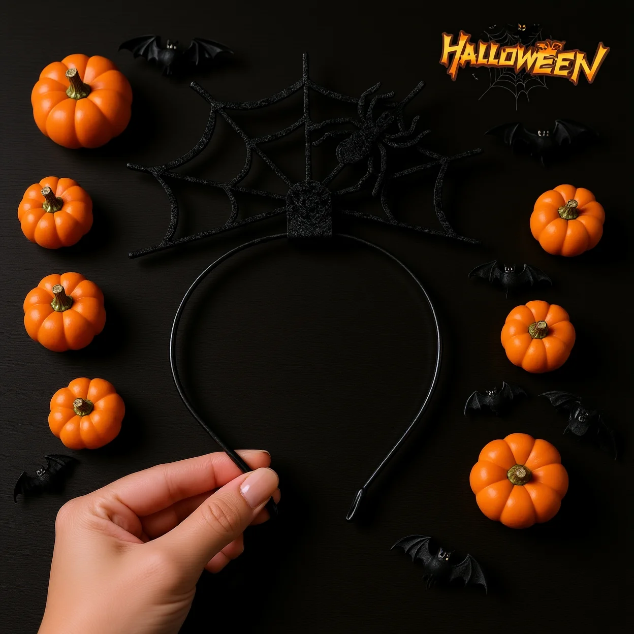 Diadema de Cosplay con diseño de araña 3D de felpa, accesorio para la cabeza de Halloween, diadema de araña para Halloween, unisex, para fotos y disfraces