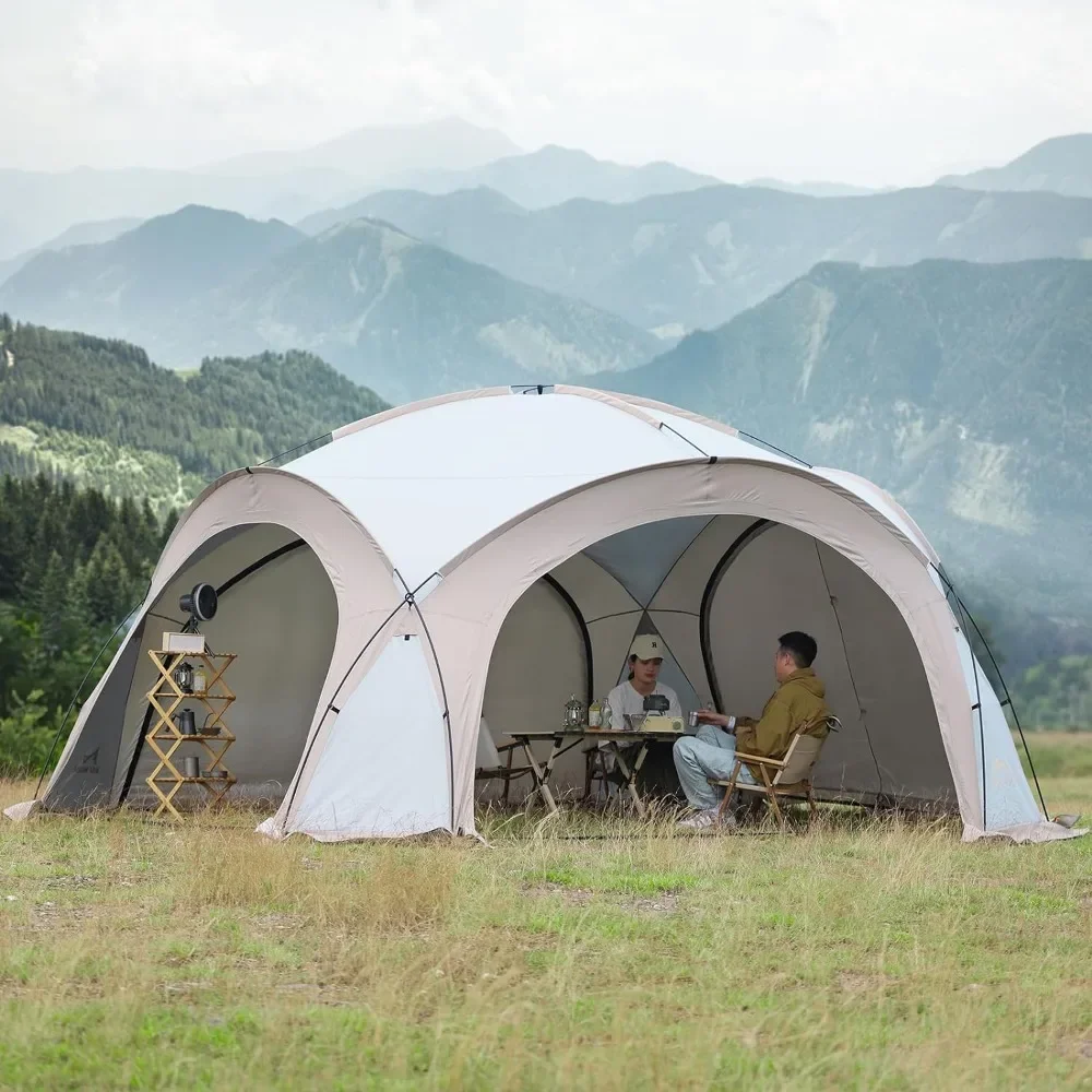 Tente de camping Tatétanche, abri solaire, écran UV, gazebo de maison, grandes tentes pour la randonnée en famille en plein air,