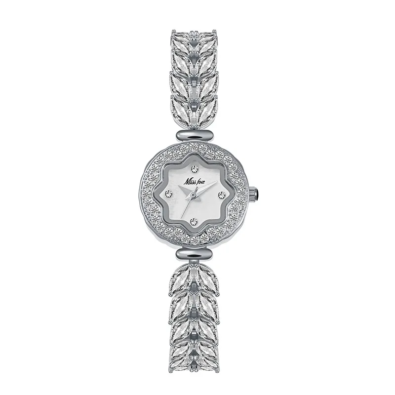 Mermaid Diamond Zircon Watch para senhoras, designer de padrões, presente de aniversário