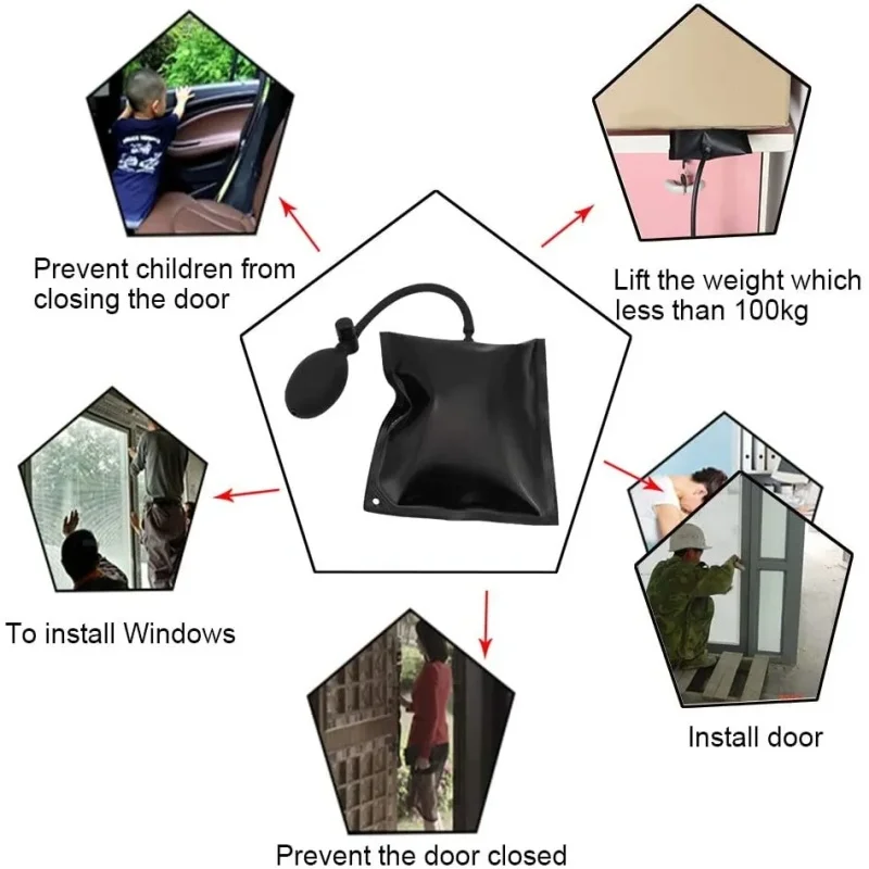 4Pcs Luftpumpe Keile Aufblasbare Airbag Shim Tasche Für Auto Tür Fenster Leistungsstarke Installation Ausrichtung Reparatur Werkzeug & Nivellierung kit – Detail 10