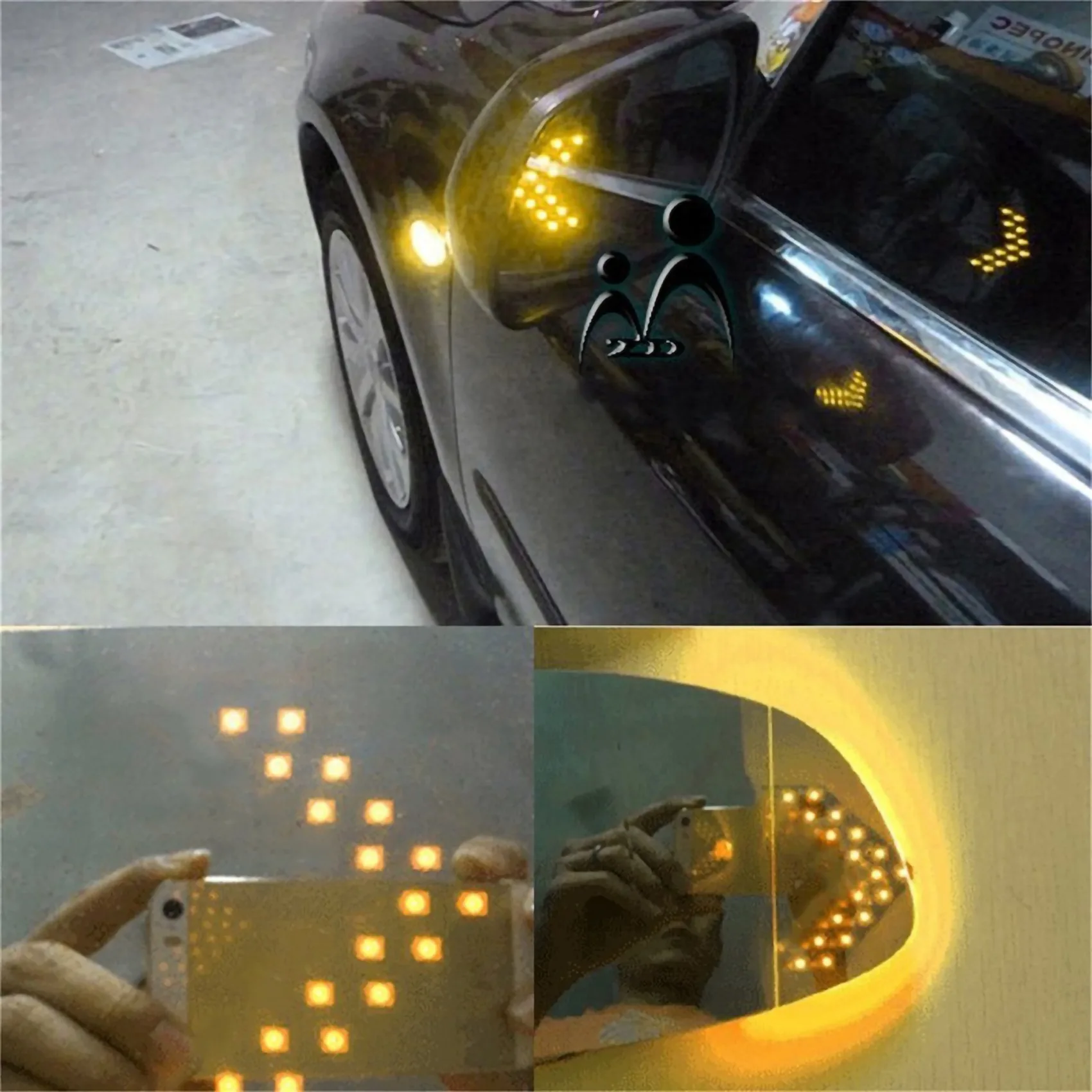 Superior-2Pcs 33-SMD Sequential LED Arrows For Car Side Mirror Turn Signal Lights