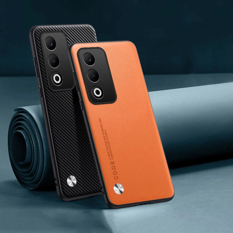 Für Vivo Y39 Y04 Y29S Y29 Y28 Y100 4G 5G X200 Pro Mini Ultra X200S Plain PU Leder silikon Kamera Schutz Abdeckung Harte Stoßstange