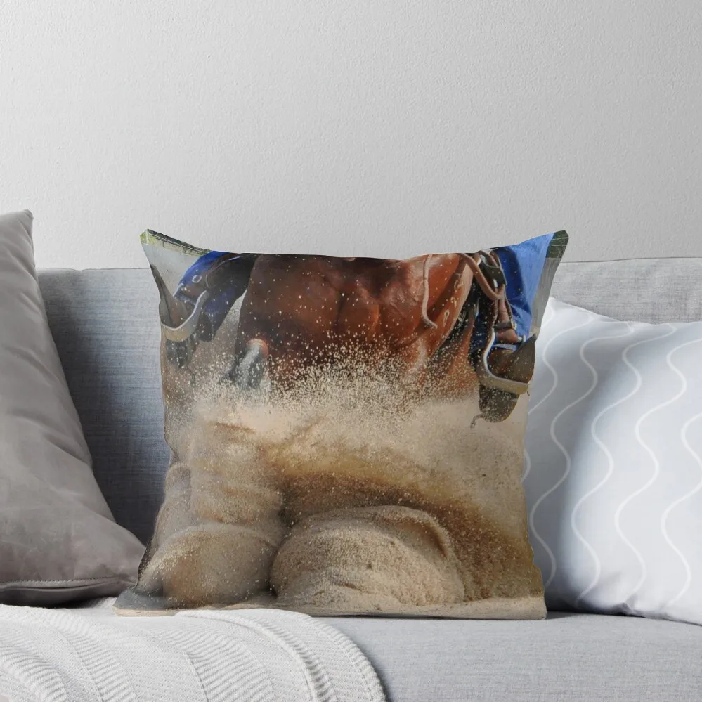 REINING HORSE ART, COW HORSE Throw Pillow Sofa Cushions Room decorating items pillow