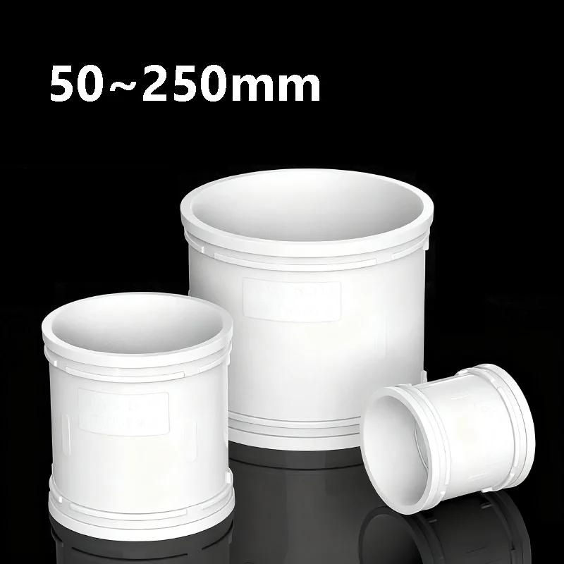 

Прямой соединитель дренажа из ПВХ, фитинг прямого соединения для соединения водосточной трубы, канализационных труб, аксессуары для дома и уличной сантехники