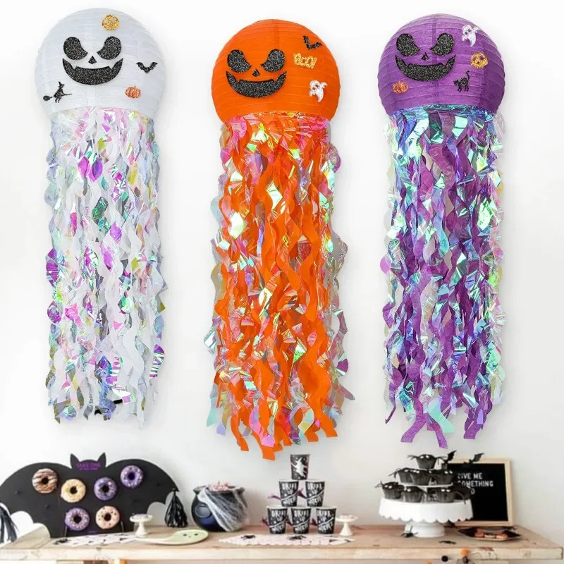 Quallen Lichter Kürbis Geister Lichter Halloween Party Dekoration Hängende Dekoration Dekoration Halloween Party Dekoration