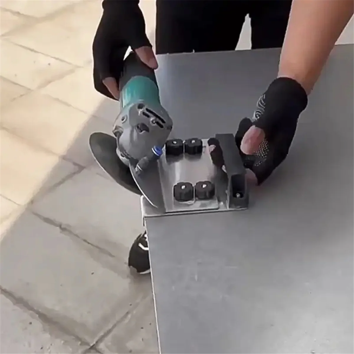 100 Type Angle Grinder Stand for Tile 45° Chamfer Cutting Metal Ceramic Tile Chamfering Frame Portable Chamferer Tools B