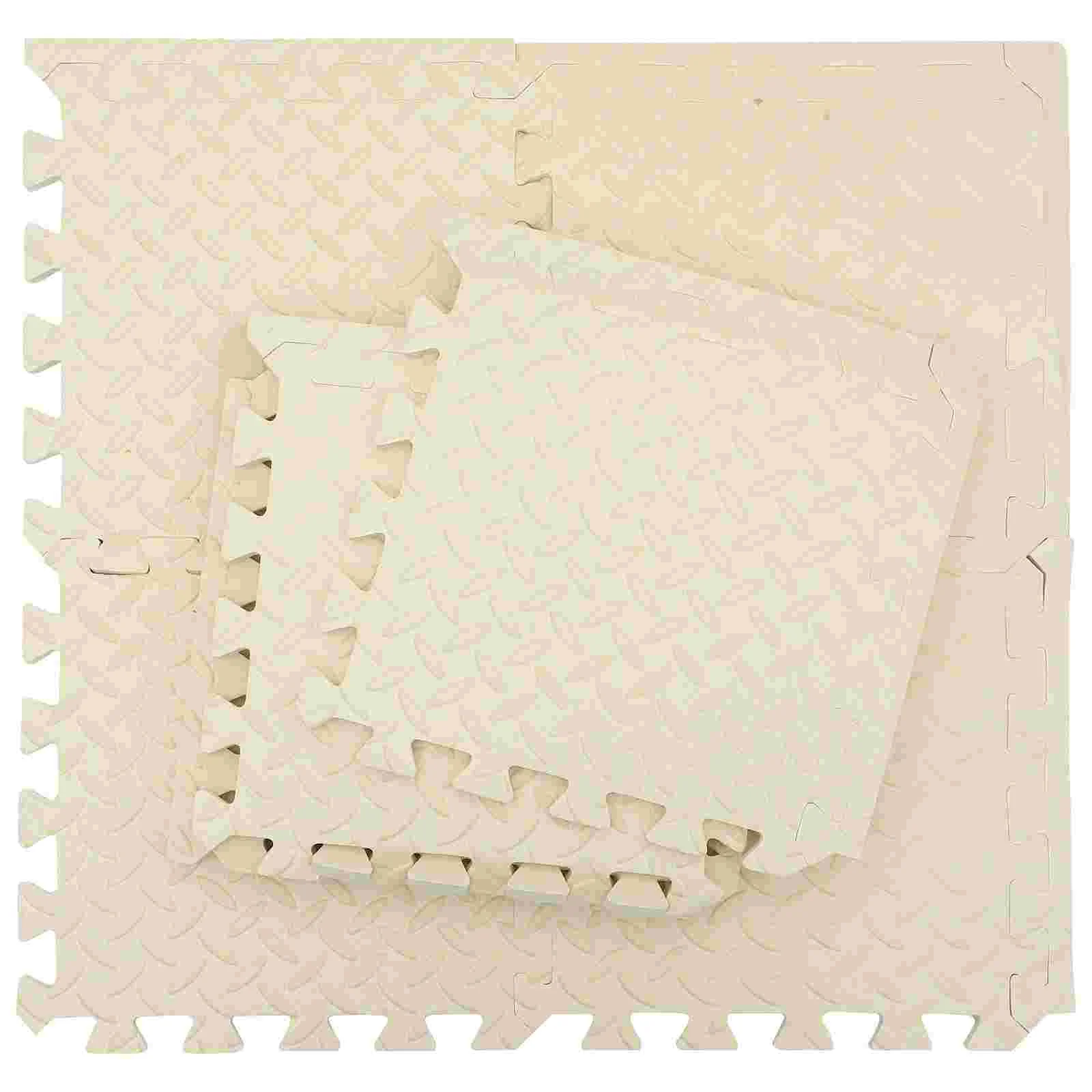 9 Pcs Crochet Hooks Foam Knit Mat Portable Blocking Board Visor Mats for Beige Professional Multi-function Child