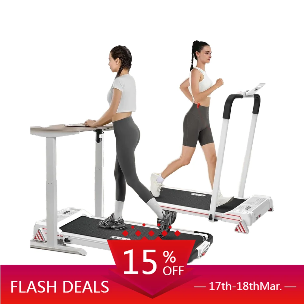 

STLF Adjustable Folding Portable 3-Level Incline Walking Pad Mini Desk Treadmill Machine Foldable Electric Treadmill for Home Us