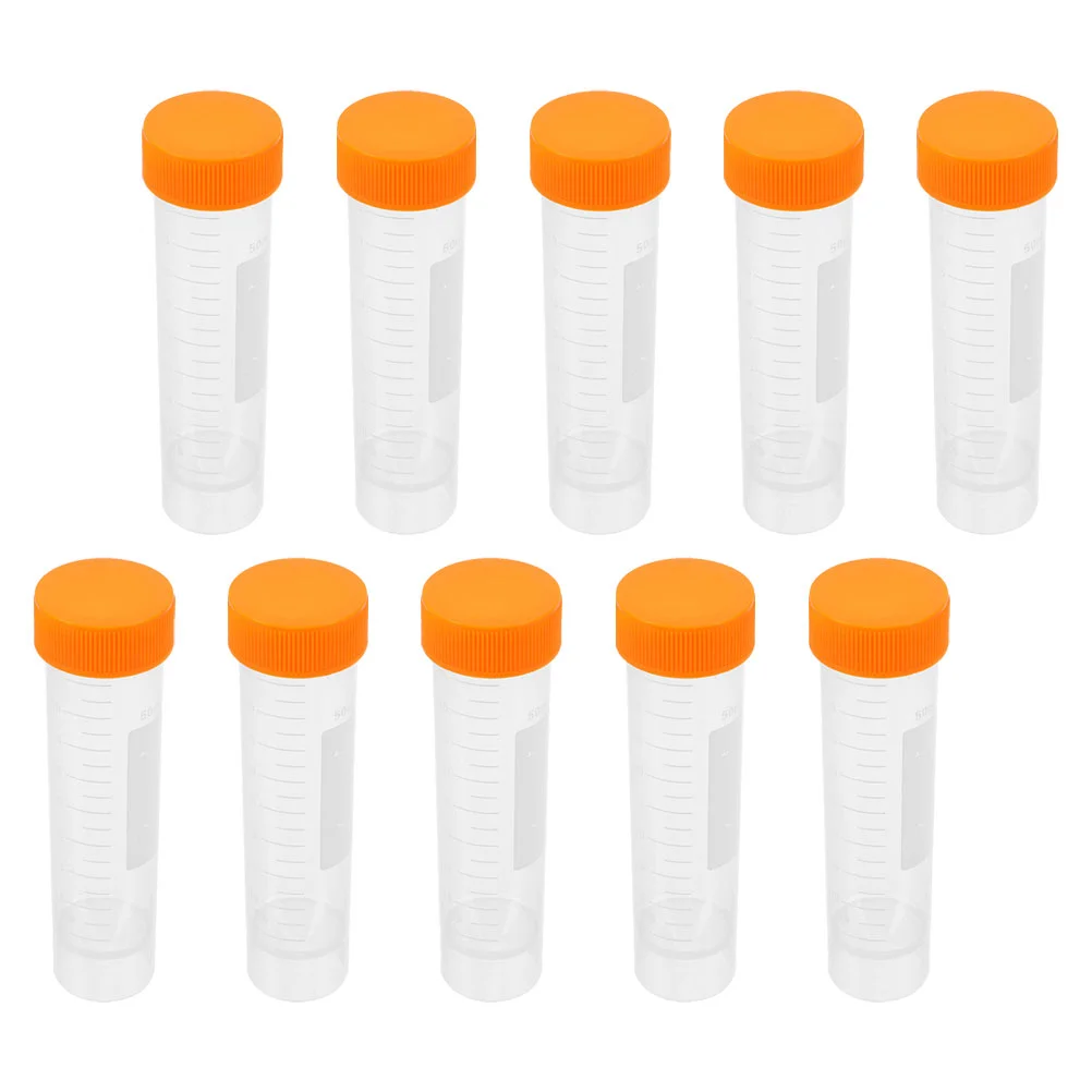 Centrifuge Test Tubes With Screw Caps Test Vials Clear 50 Ml Bottles With With Screw Caps with Caps Scientific Experiments 50 Ml