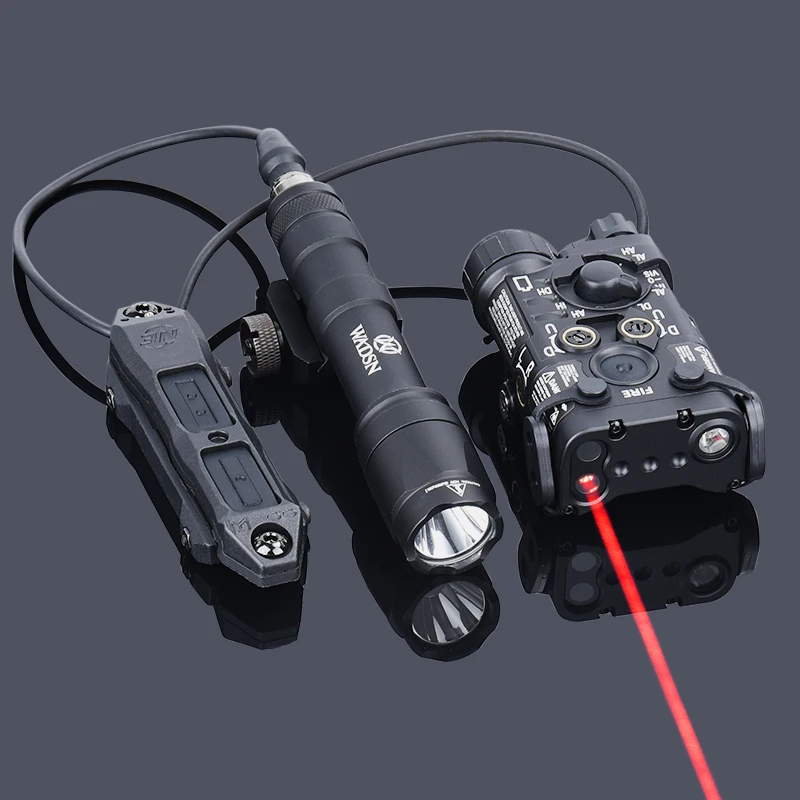 

NGAL All Metal Red Green Blue IR Laser Indicator WADSN Airsoft Tactical Flashlight Surefir M300 M600 Scout Light for Hunting CS