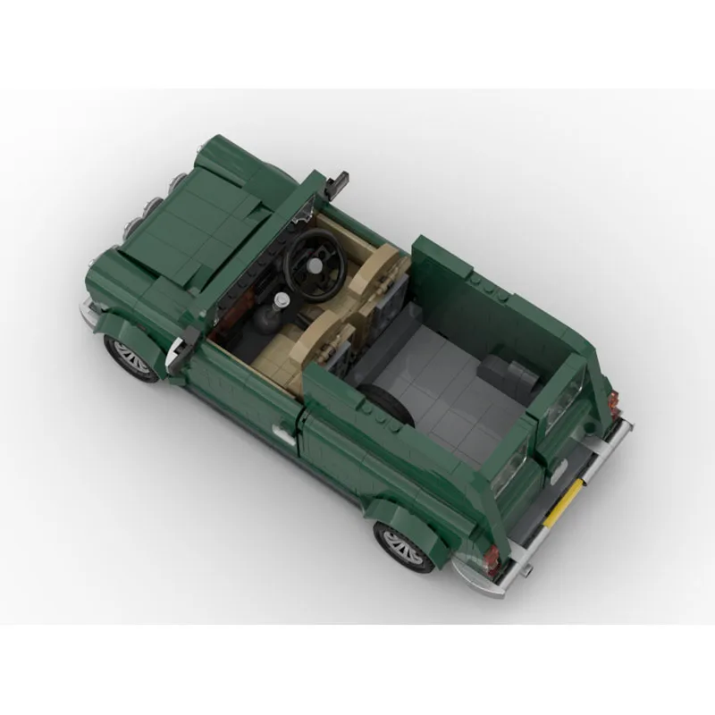 MOC-179780City Classic Military Sedan Building Block Model, 1128Parts, Creative Boys' Children's Birthday and Christmas Toy Gift