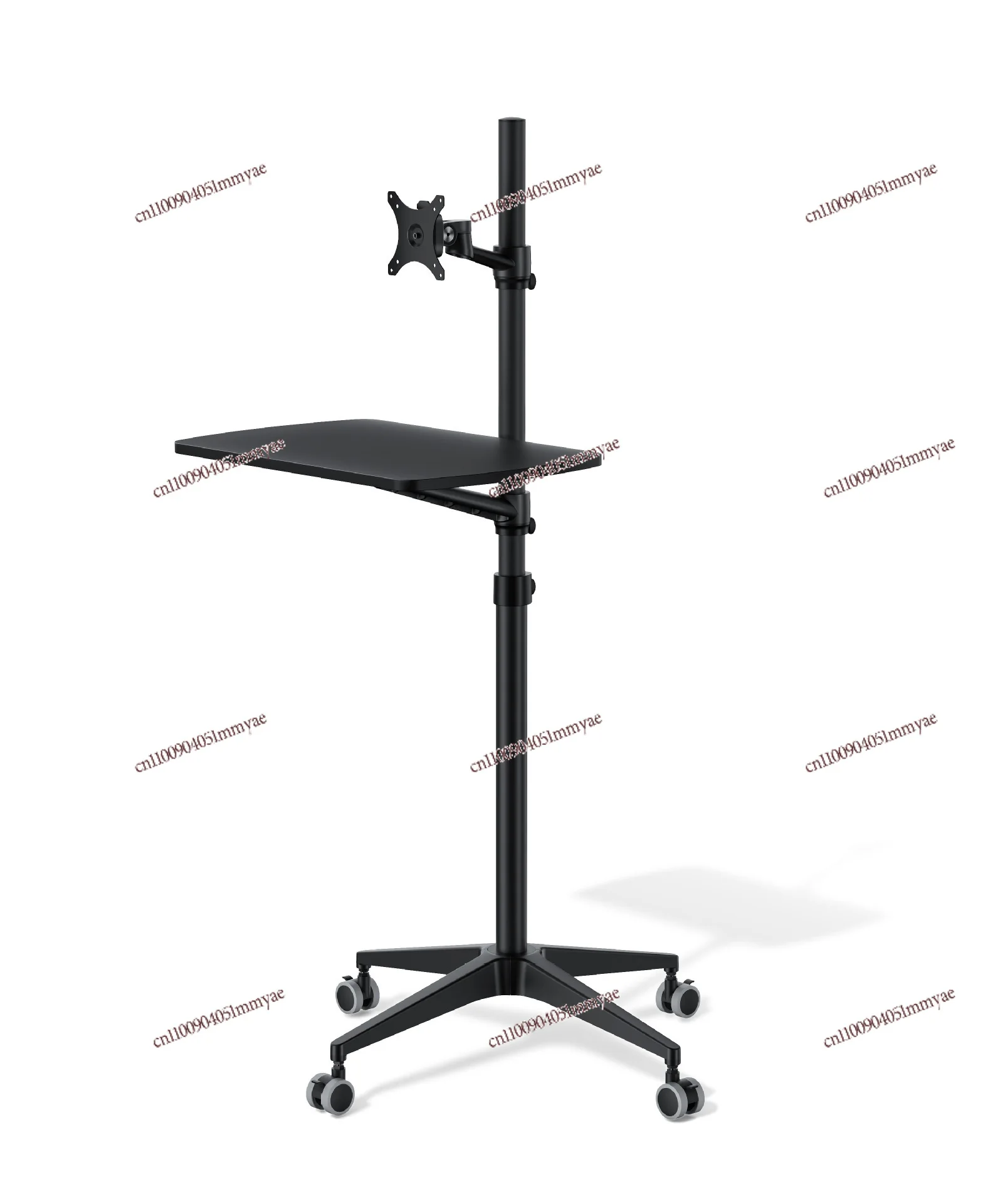 Workbench Notebook Monitor Support Frame Manual Lifting Standing Ground Movement